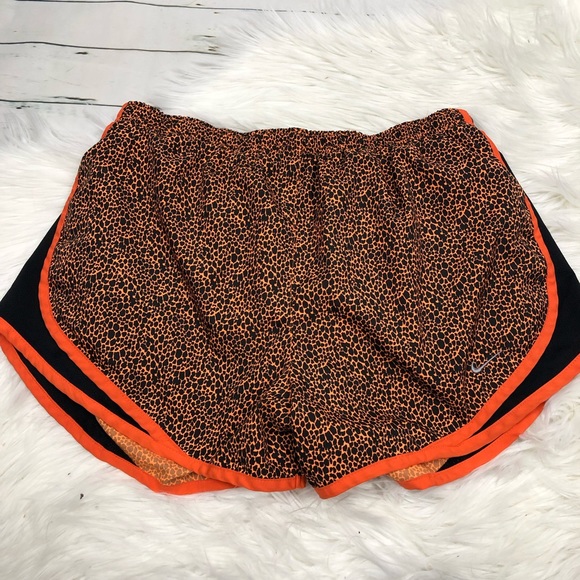 Nike Pants - Nike Tempo orange cheetah print running shorts